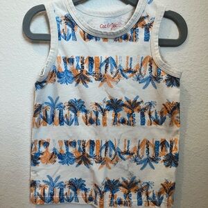 Cat & Jack Tropical Tank Top Blue and Orange Baby Boy